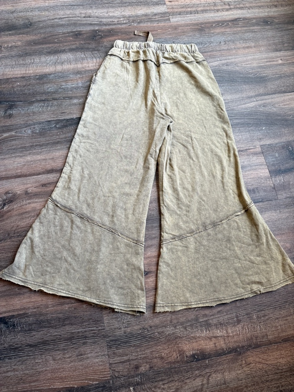 Zenana Outfitters Tan Wide-Leg Pull-On Pants - Picture 4 of 4